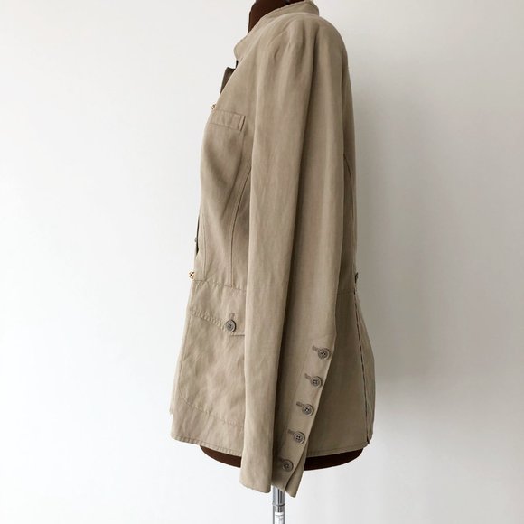 Silk/Linen Casual Jacket - Picture 9 of 14